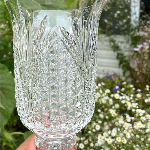 AJKA Crystal, Hungary, Handmade, 11.3” Clear Crystal Vase 24% Pb0 RTP $499 - Picture 7 of 10